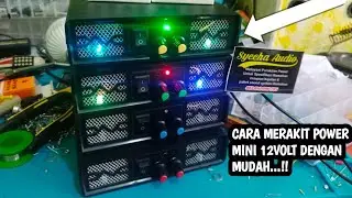 FULL PERAKITAN CARA MEMBUAT POWER MINI BALAP 12 VOLT TPA3110 SUARA RENYAH...!!