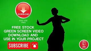 Bharatanatyam Dance Silhouette Green Screen | Free VFX Video