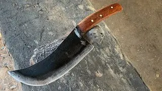 Blacksmith | Forging A NICE CLEAVER Knife Out Of CHAINSAW | Amazing Skill #136