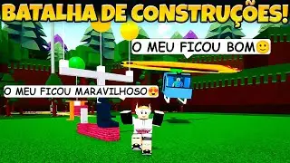 Noob na Batalha de Construções vs um Profissional - Roblox