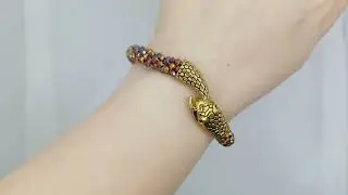 Handmade Beaded Snake Bracelet 