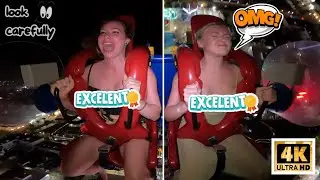 New Meme Unlocked 😂📦#slingshotride #adrenalinerush #amusementparkride #thrillrides #scaryrides