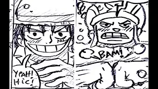 La familia de Luffy y Nami - Capítulo 121 - Luffy y Chopper se enfretan a todo el bar