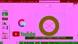 របៀបធ្វើ Logo Google & YouTube តាមកម្មវិធី Microsoft PowerPoint 
