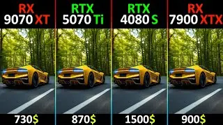 RX 9070 XT vs RTX 5070 Ti vs RTX 4080 SUPER vs RX 7900 XTX TEST IN 10 GAMES | R7-7800X3D