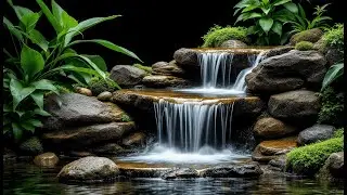 Relaxing Waterfall Sounds 🌊 Zen Garden Stream for Deep Sleep, Stress Relief & Meditation (LIVE)