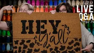 Paint with Colored Stains | Paint DIY Door Mats with Stencils | Farmhouse Cow Print Decor