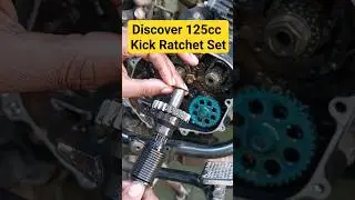 2.1+lakh view Kick Shaft Fitting Discover 125cc Kick Spring Starter Ratchet Set #bike #shorts #video