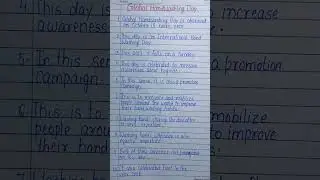 Global Hand washing day l Hand washing day #youtube #shorts #globalhandwashingday