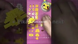 How I build a Pikachu 3d Perler&hellip; #pikachu #3dperler #howitsmade #pokemon