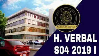 H. VERBAL SEMANA 4 PRE SAN MARCOS 2019 I 📚🖥️