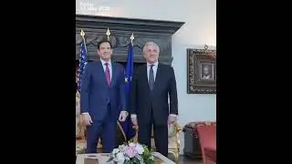 Italian Foreign Minister Tajani meets US Sec. of State Rubio in Rome