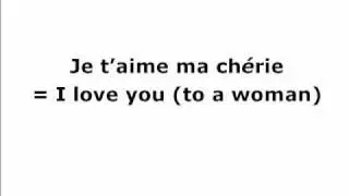 How To Say I Love You In French