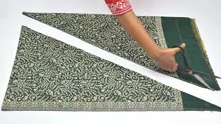 Fast Recycle Old Shawls ♻️ Very Easy Cutting Stitching Reuse Ideas!