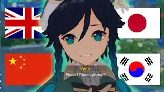 VENTI PLEASE? PLEASE, PLEASE? In Four Different Languages  | Genshin Impact Random Moment