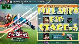 Lords Mobile Limited Challenge Bloodlust Stage 5 FULL AUTO  Grim Wolf Stage 5 F2P Guide
