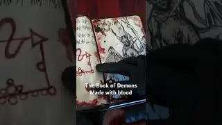 The Book of Demons by Maxime Taccardi. Made with blood #metalhead #blackmetalart #blackmetal