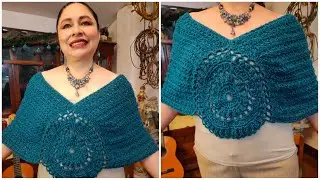 Cubre hombros - Poncho - Capita CALIPSO. A crochet, MUY FÁCIL EN TODAS LAS TALLAS