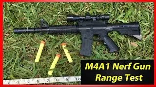 M4A1 Foam Dart Gun Range Test - Mini 1:3 Scale