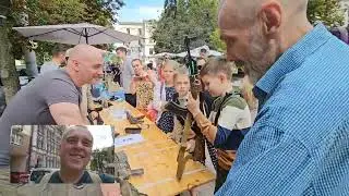 Ярмарок на Печерске с патриотикой и калашами