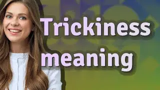 Trickiness | meaning of Trickiness