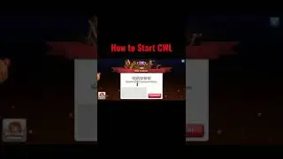 How to start CWL in coc #shorts