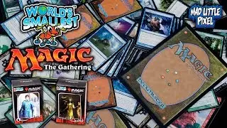 World's Smallest Magic The Gathering Cards - Jace Vs. Vraska Duel Decks! These Are TINY!! Comparison