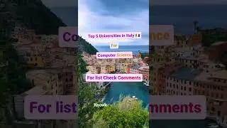 Top 5 Universities in Italy 🇮🇹 for Computer Science #top5 #universities