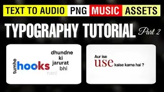 Typography edit tutorial in Capcut part 2 | Typography reels kaise banaye | Typography all assets