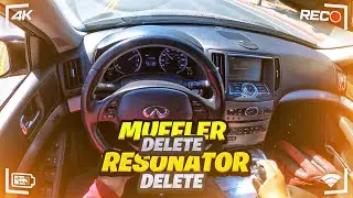 POV DRIVE IN MY INFINITI G37X WITH A MUFFLER & RESONATOR DELETE! *EXTREMELY LOUD*