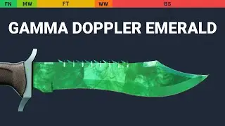 Bowie Knife Gamma Doppler Emerald - Skin Float And Wear Preview