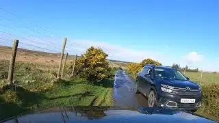 Clapper Bridge Road to Bellever Forest , Dartmoor by Land Rover Discovery 2
