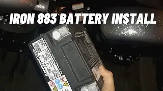 Harley Davidson Iron 883 / 1200 Battery Install