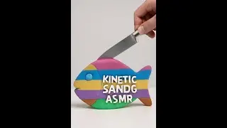 Relaxing Kinetic Sand Fish Sculpture | ASMR Cutting Sounds & Vibrant Layers | Kinetic Sands ASMR