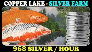 COPPER LAKE - 968 Silver in hour - Silver Farm - Russian Fishing 4 - RF4