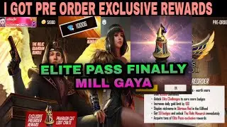 Pre-order season 29 free fire//Elite pass all rewards//I GOT exclusive rewards in pre order
