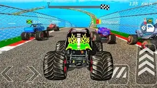 Monster Truck Mega Ramp Extreme Stunt Racing 3D | GT Monster Truck Stunts Gameplay