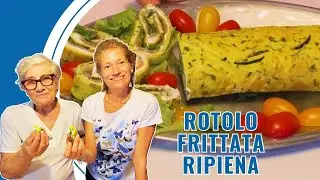 ROTOLO DI FRITTATA FARCITO non la solita frittata ma un'esplosione di gusto, piace davvero a tutti!