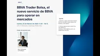 BBVA Trader Bolsa: el nuevo servicio de BBVA para operar en mercados