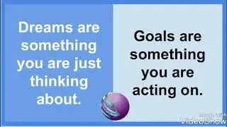 Dreams and Goals, Vocabulary