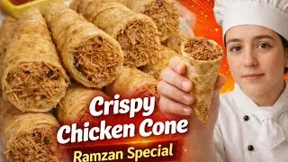 Crispy Chicken Cone Recipe for Iftar | Ramzan Special Easy Snack