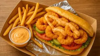 New Orleans Shrimp Po&rsquo; Boy.