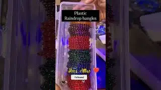 plastic la raindrop bangles ah 😱 credits:chinnachinnaaasai#shortvideo#wedding#shopping#bangles#love