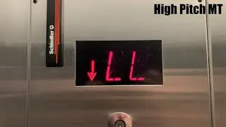 High Pitched Schindler 300A Hydraulic Elevator @ Capital Centre East - Huntington, WV