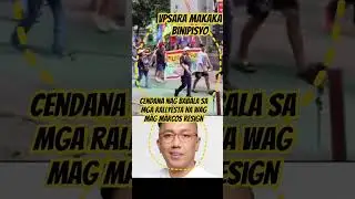 Cendana nag babala wag marcos resign vpsara maka benefits #rally