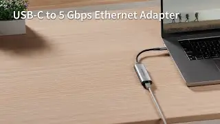 BrosTrend USB-C to 5G Ethernet Adapter, Ultra-Fast 5 Gbps. USB-C Power. Pro-Level Performance.