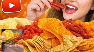 ASMR CHIPS DIFFERENT FLAVORS*EXTREME CRUNCH* No Talking Asmr