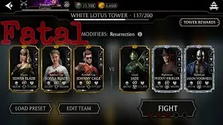 MK Mobile. Fatal White Lotus Tower Battle 137