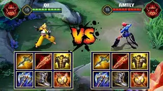 QI vs AMILY | FULL BUILD FIGHT | Li&ecirc;n Qu&acirc;n Mobile/AOV/ROV