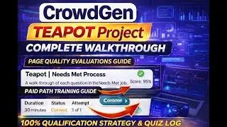 Teapot Project Qualification Quiz answers | CrowdGen by Appen | Quiz Guide & 100%Qualification Pass